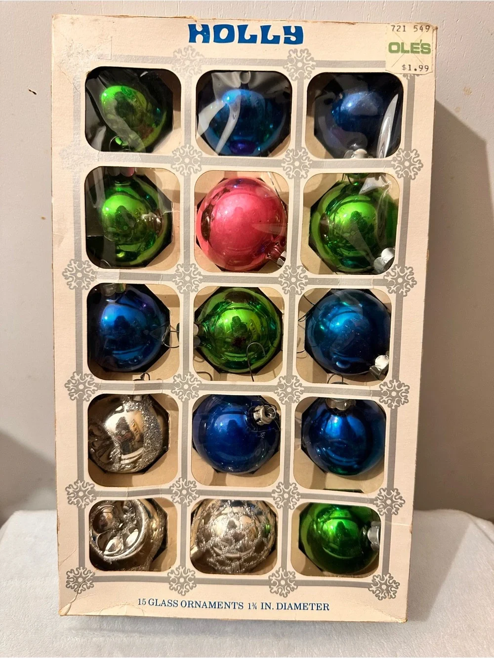 LOT of 92 Vintage Glass Christmas Tree Ornaments
